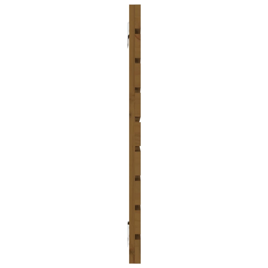 Tête de lit murale Marron miel 156x3x63 cm Bois massif de pin - XIOS