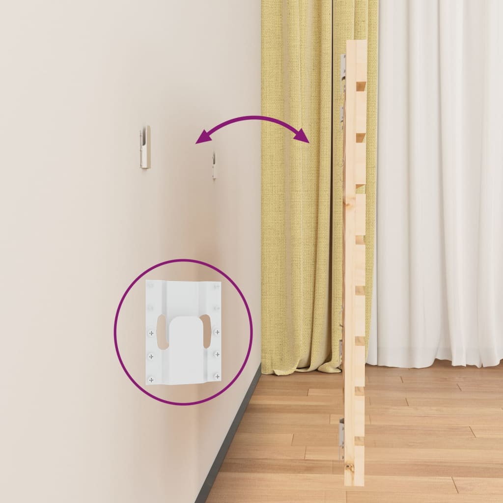 Tête de lit murale 81x3x63 cm Bois massif de pin - XIOS