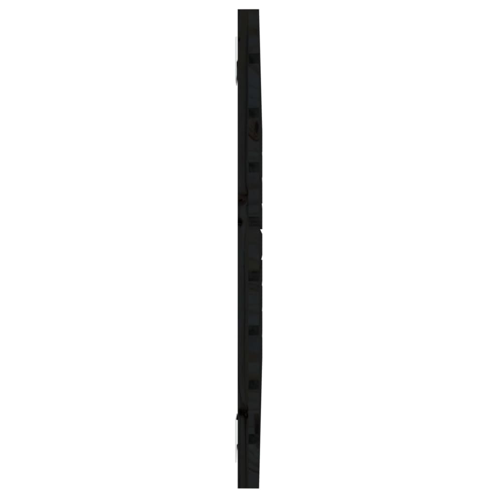 Tête de lit murale Noir 81x3x63 cm Bois massif de pin - XIOS