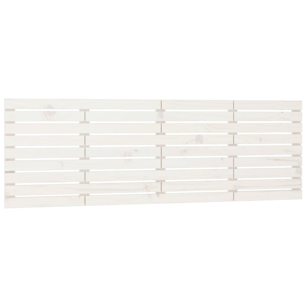 Tête de lit murale Blanc 166x3x63 cm Bois massif de pin - XIOS