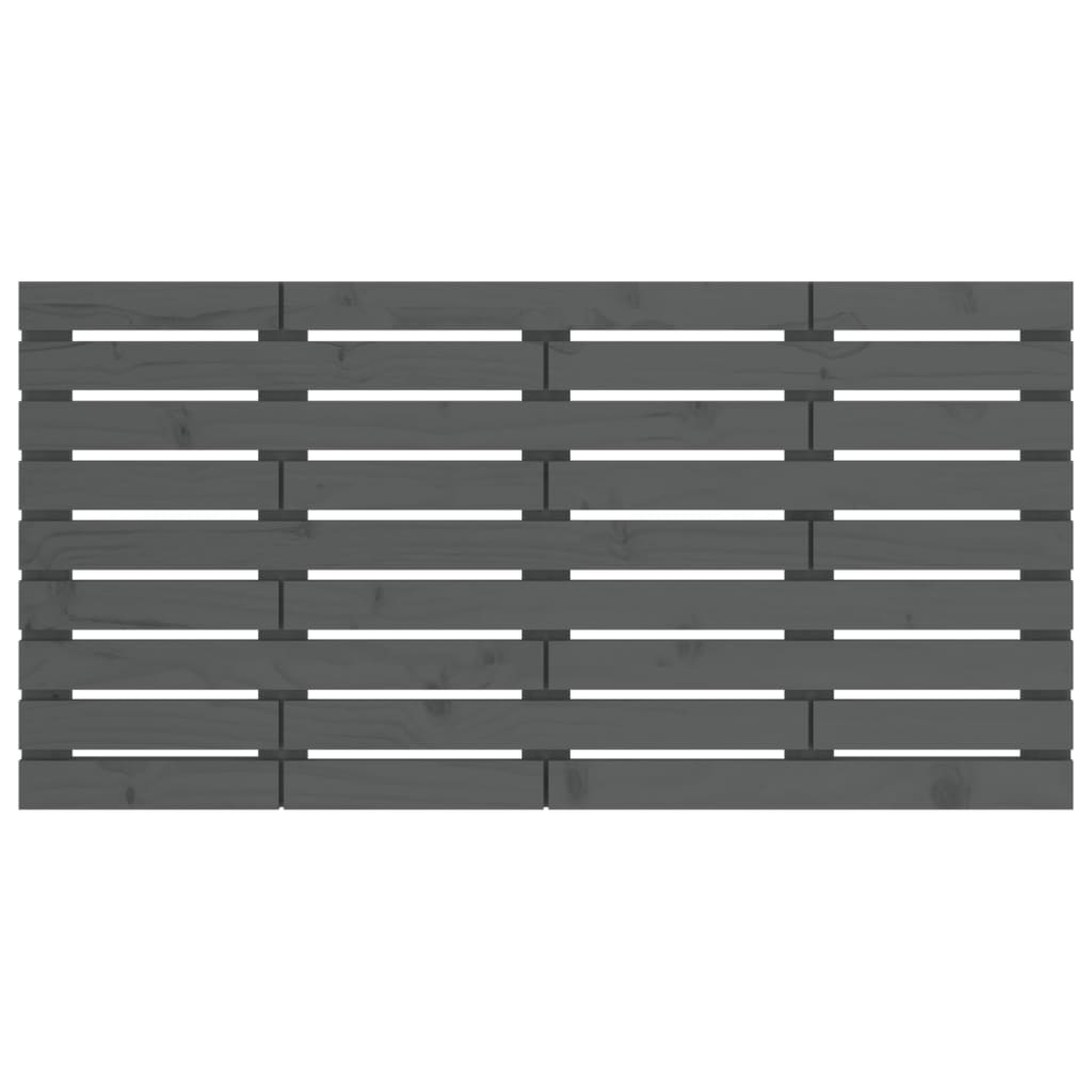 Tête de lit murale Gris 141x3x63 cm Bois massif de pin - XIOS