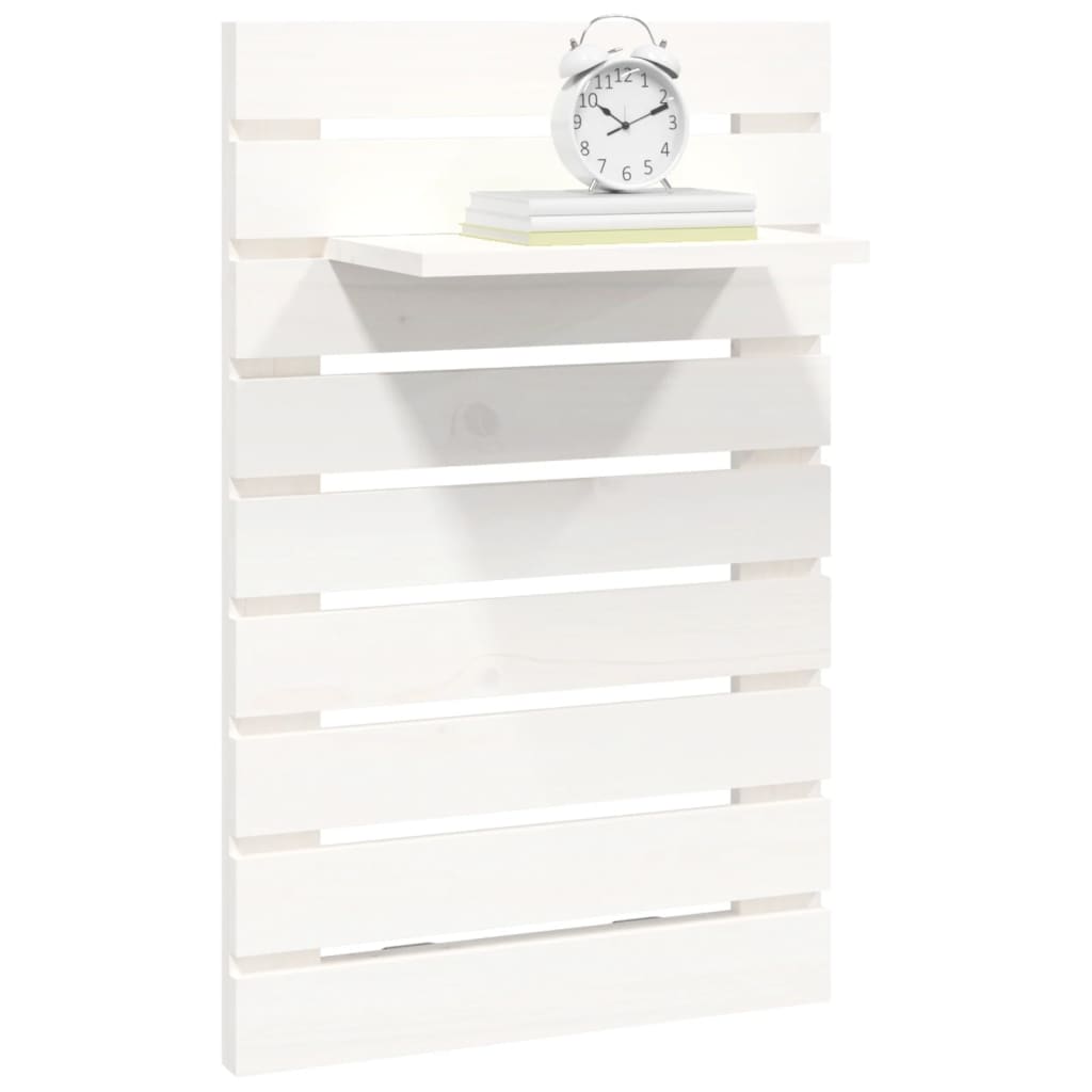 Étagères de chevet murales 2 pcs Blanc Bois de pin massif - XIOS