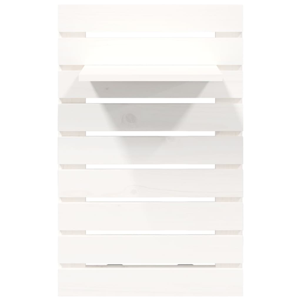 Étagères de chevet murales 2 pcs Blanc Bois de pin massif - XIOS