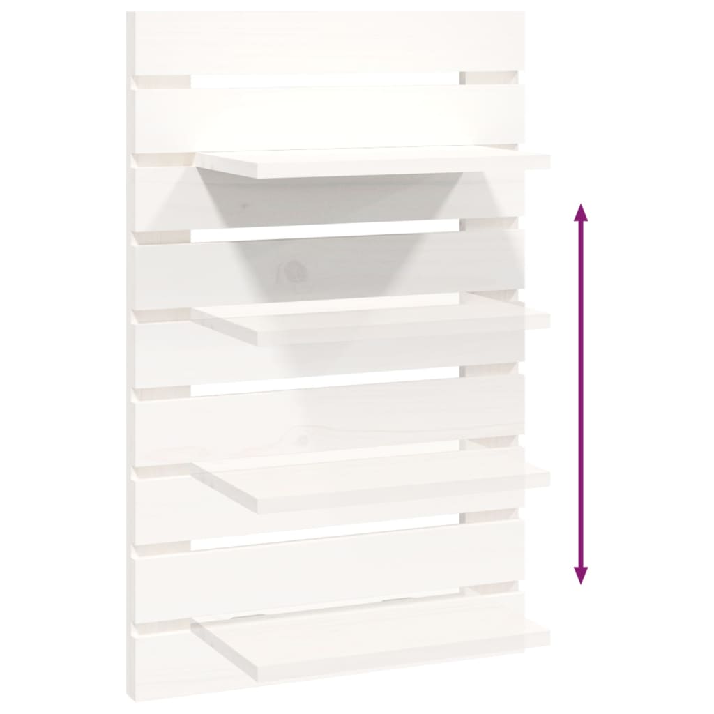 Étagères de chevet murales 2 pcs Blanc Bois de pin massif - XIOS