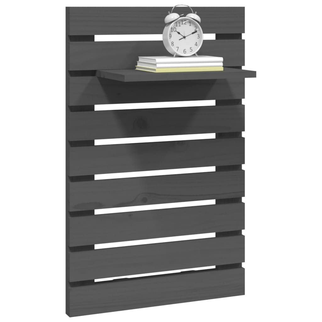 Étagères de chevet murales 2 pcs Gris Bois de pin massif - XIOS