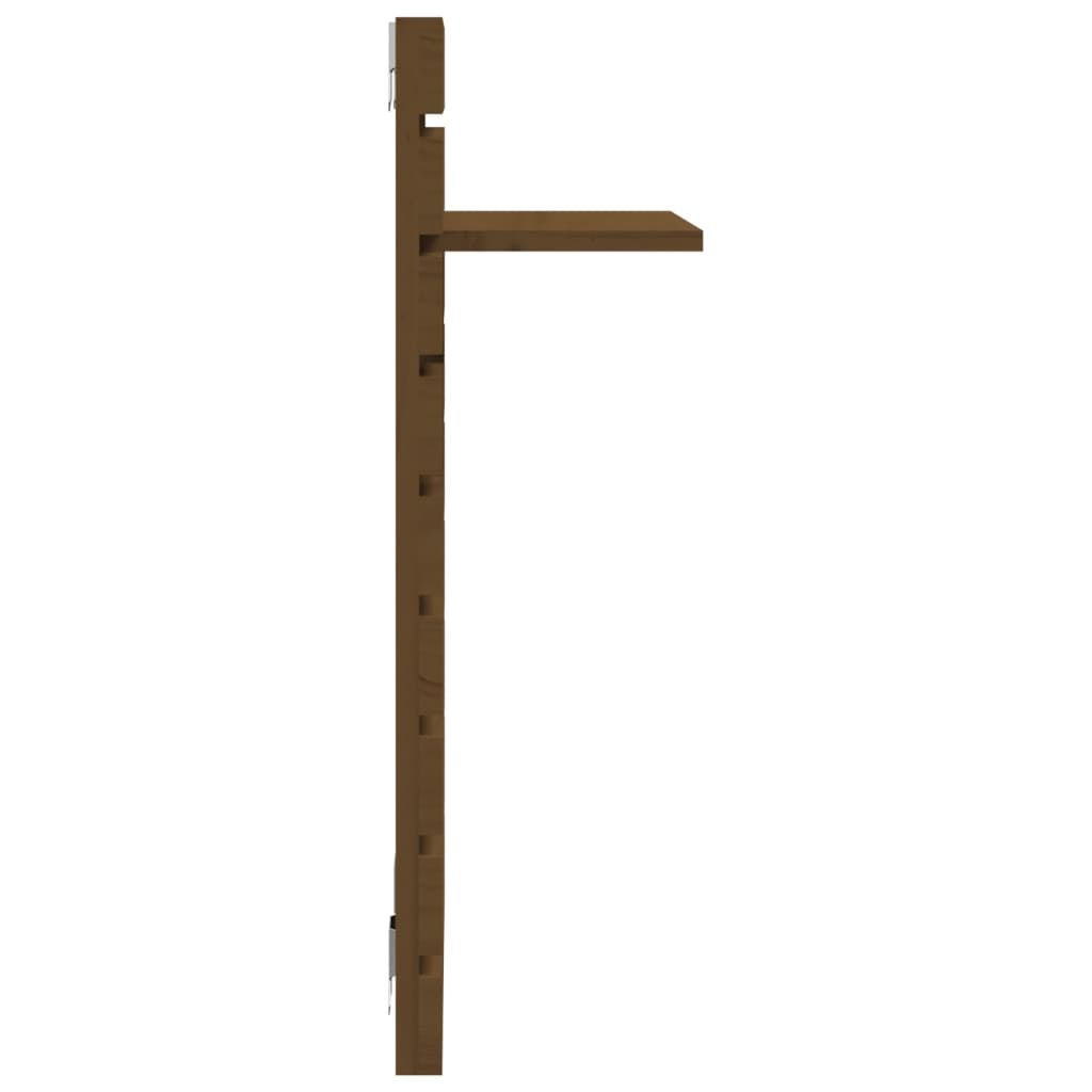 Étagères de chevet murales 2 pcs Marron miel Bois de pin massif - XIOS