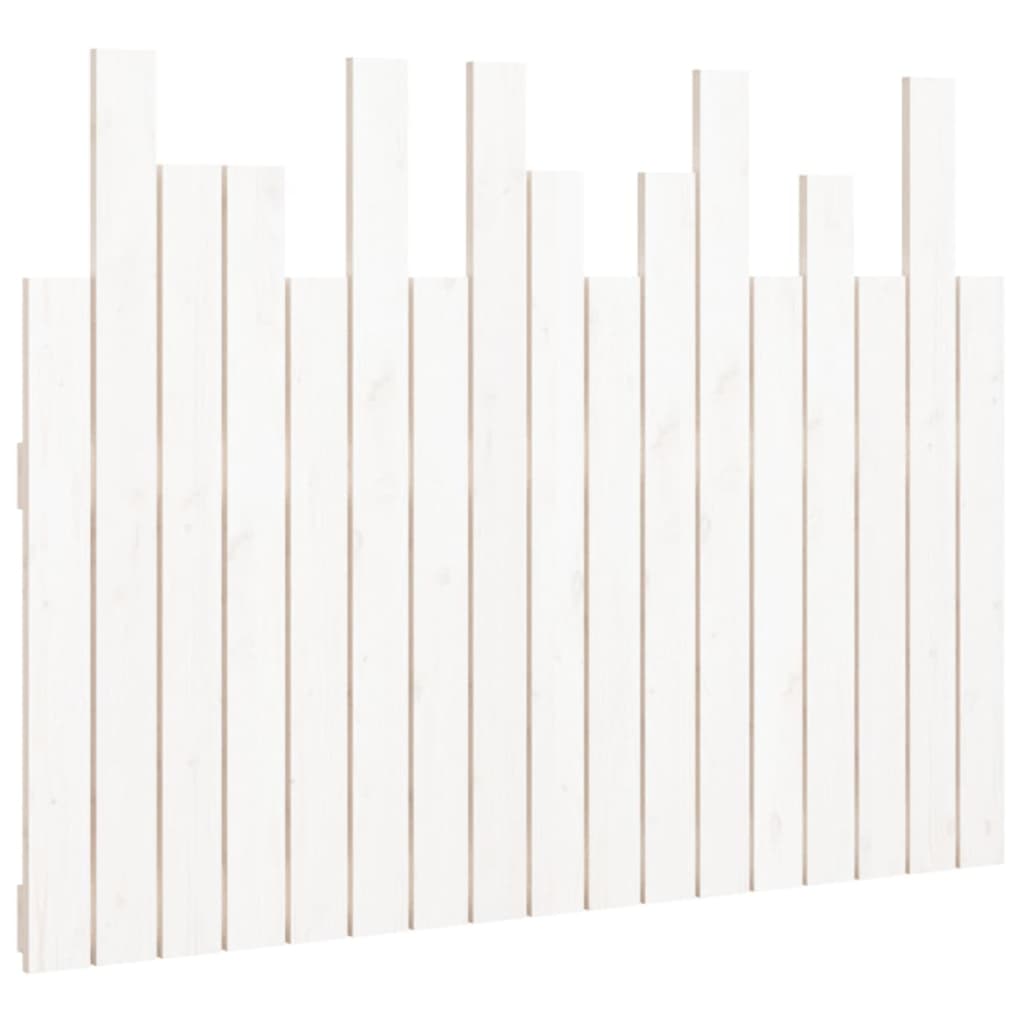 Tête de lit murale Blanc 108x3x80 cm Bois massif de pin - XIOS