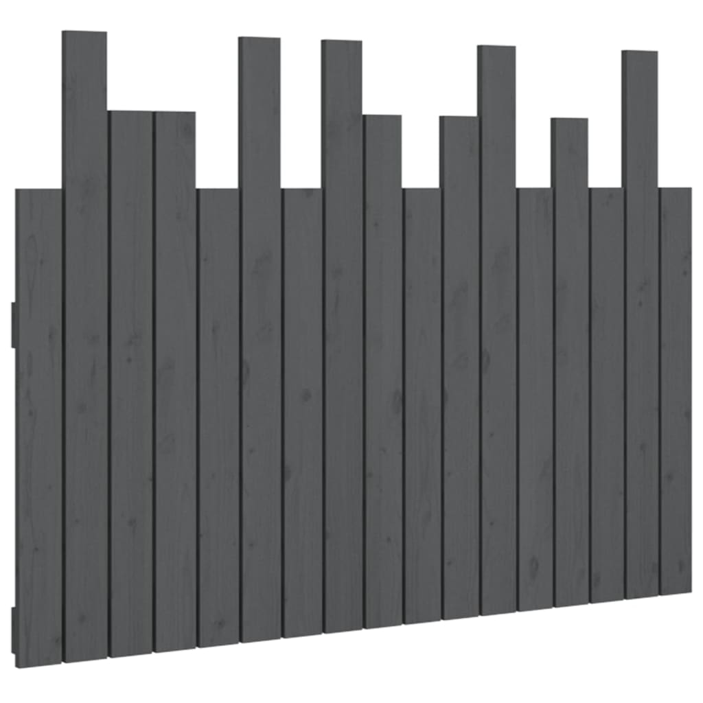Tête de lit murale Gris 108x3x80 cm Bois massif de pin - XIOS