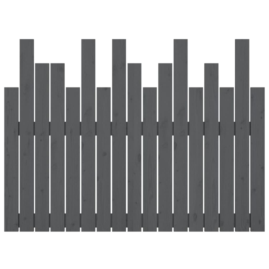 Tête de lit murale Gris 108x3x80 cm Bois massif de pin - XIOS