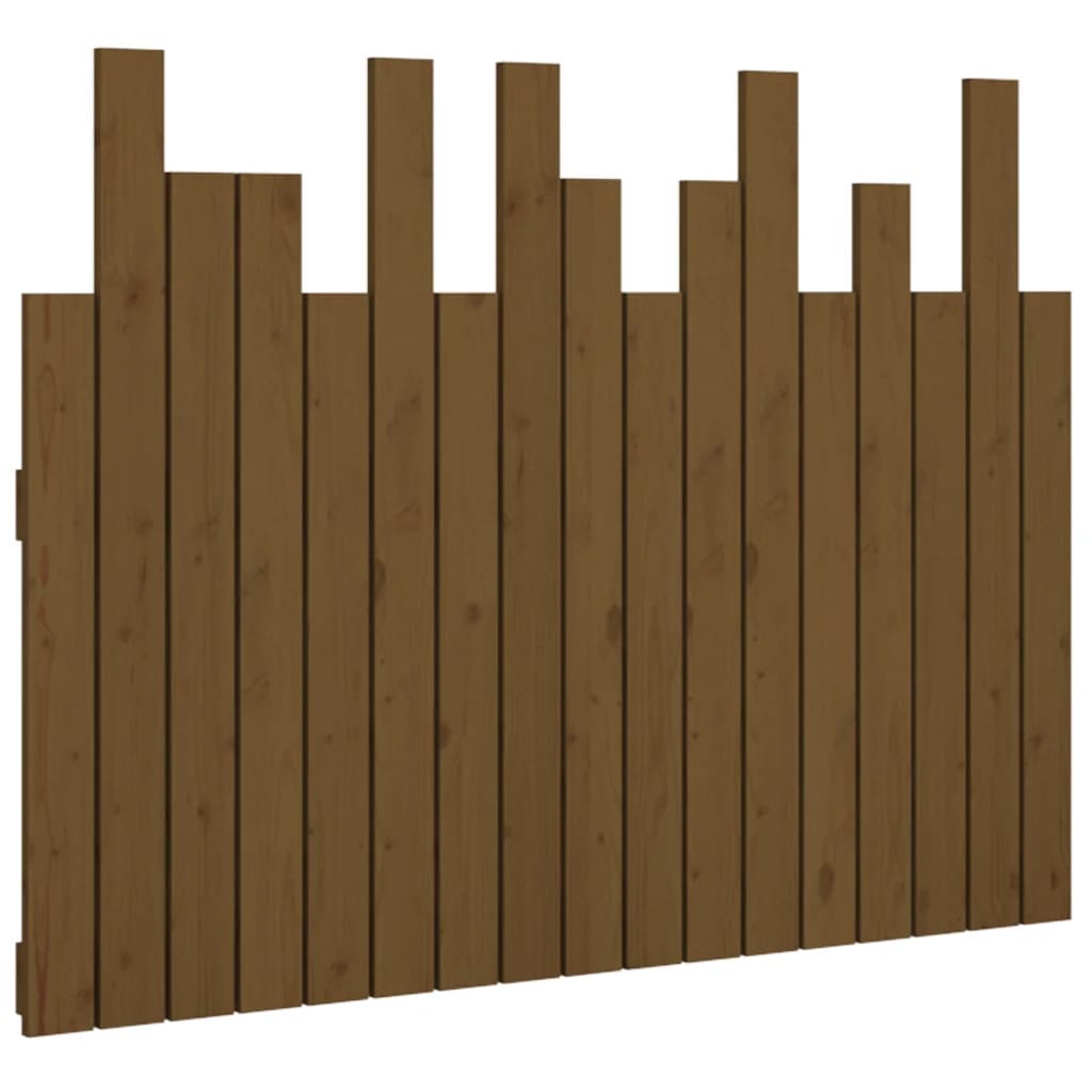 Tête de lit murale Marron miel 108x3x80 cm Bois massif de pin - XIOS