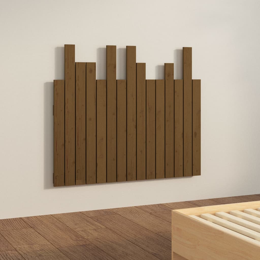 Tête de lit murale Marron miel 95,5x3x80 cm Bois massif de pin - XIOS