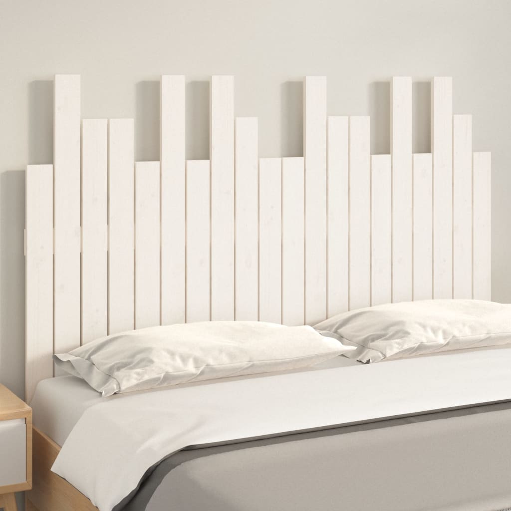 Tête de lit murale Blanc 127,5x3x80 cm Bois massif de pin - XIOS