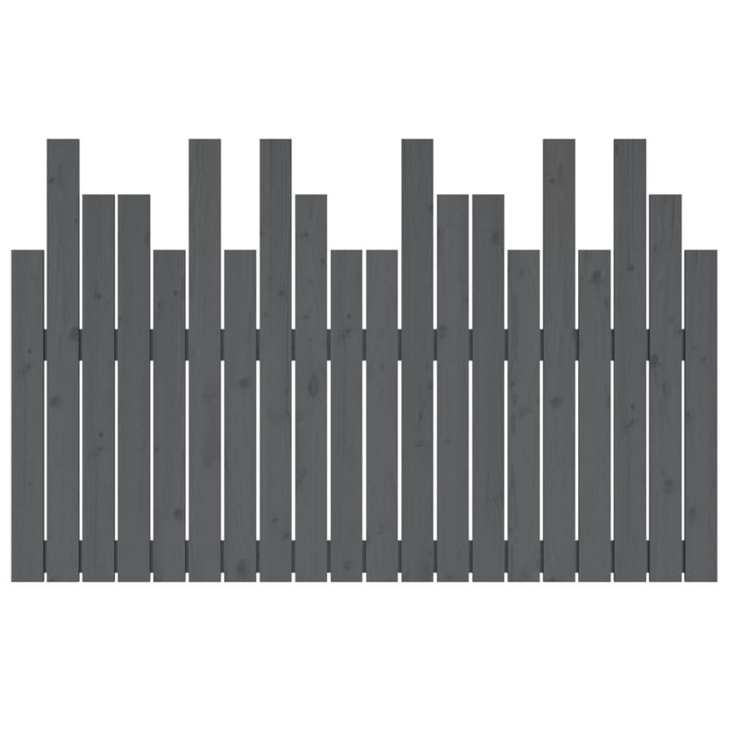 Tête de lit murale Gris 127,5x3x80 cm Bois massif de pin - XIOS