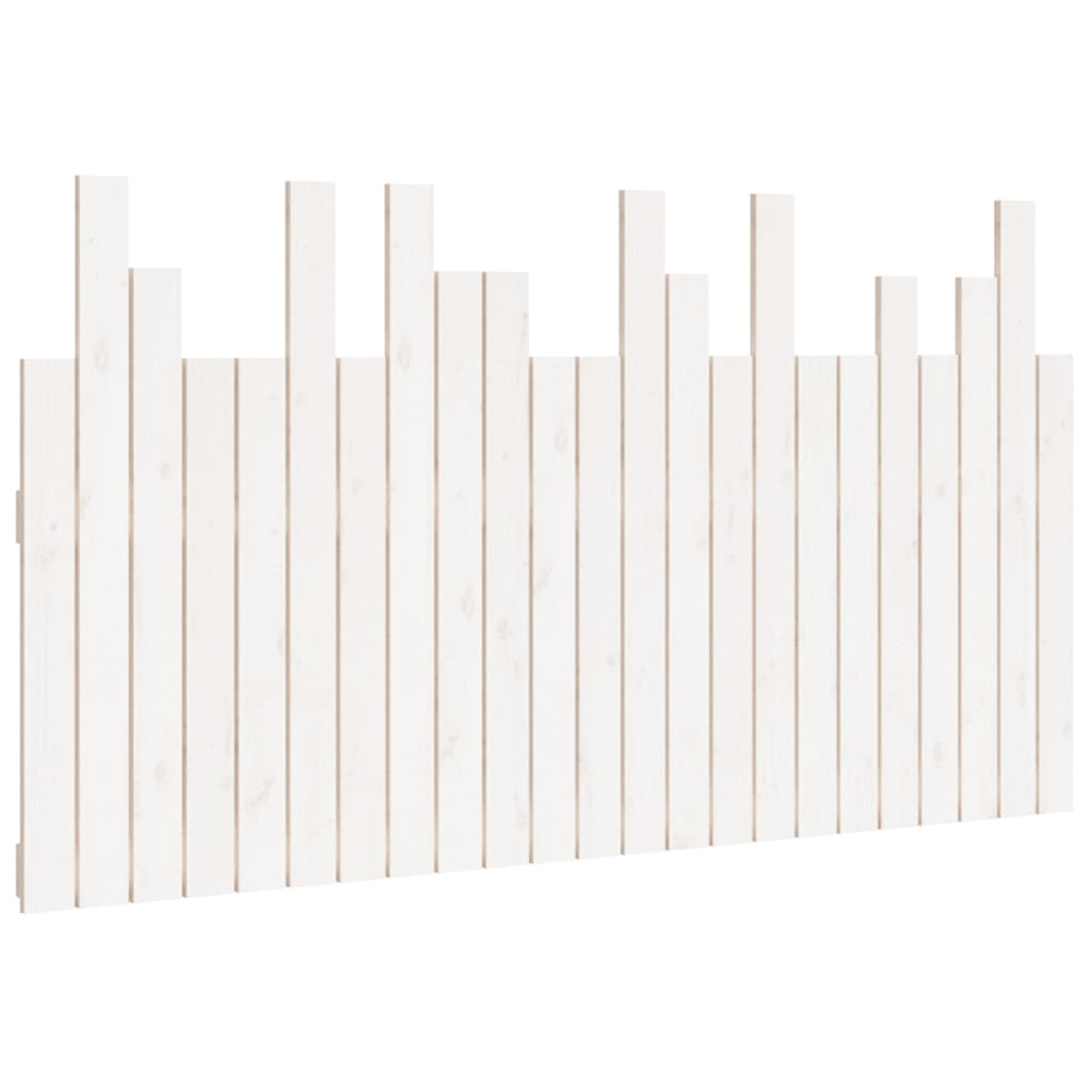 Tête de lit murale Blanc 146,5x3x80 cm Bois massif de pin - XIOS