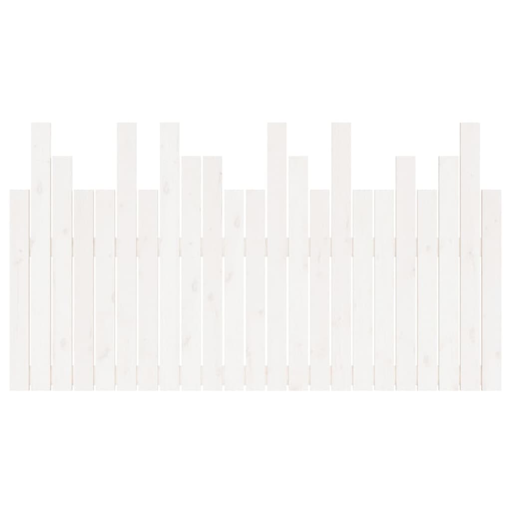Tête de lit murale Blanc 146,5x3x80 cm Bois massif de pin - XIOS