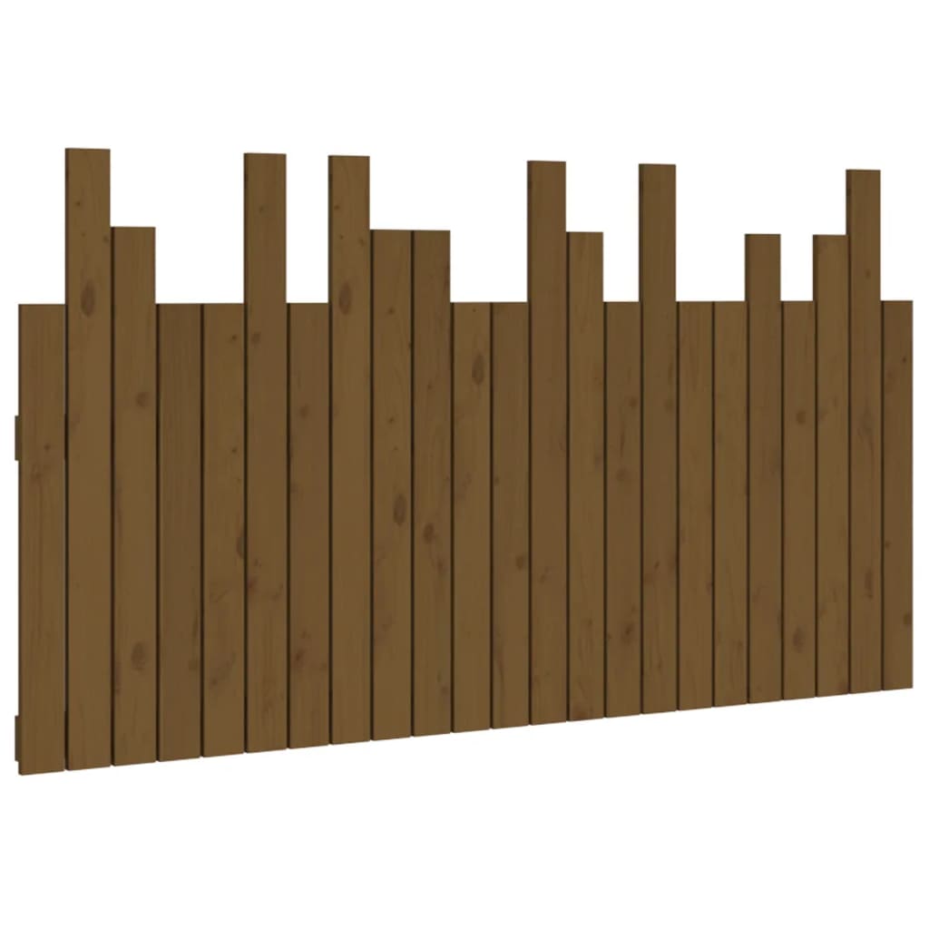 Tête de lit murale Marron miel 146,5x3x80 cm Bois massif de pin - XIOS