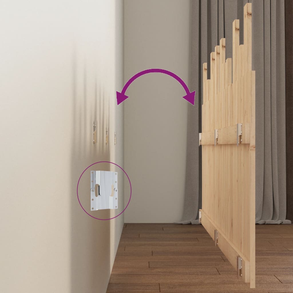 Tête de lit murale 159,5x3x80 cm Bois massif de pin - XIOS