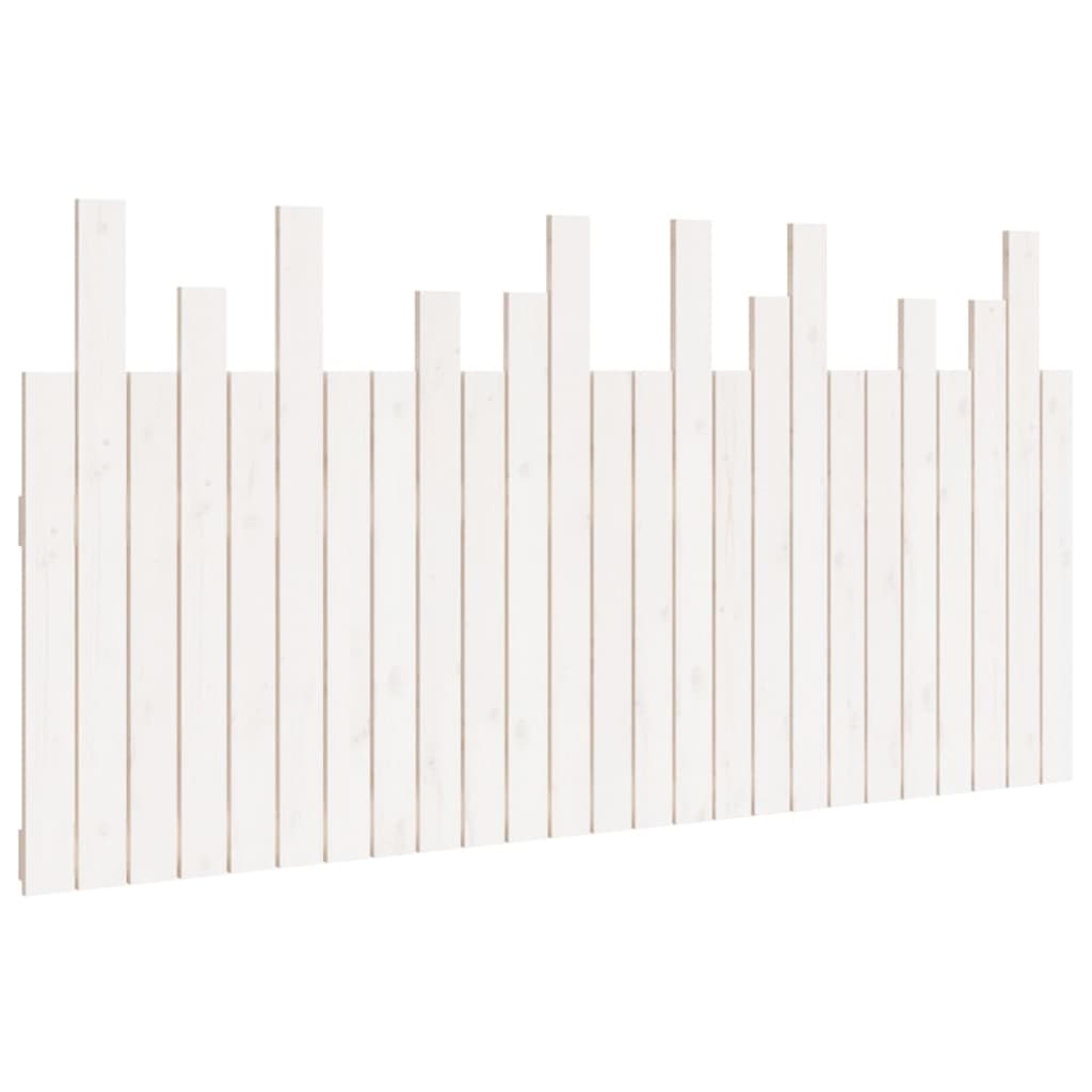 Tête de lit murale Blanc 159,5x3x80 cm Bois massif de pin - XIOS