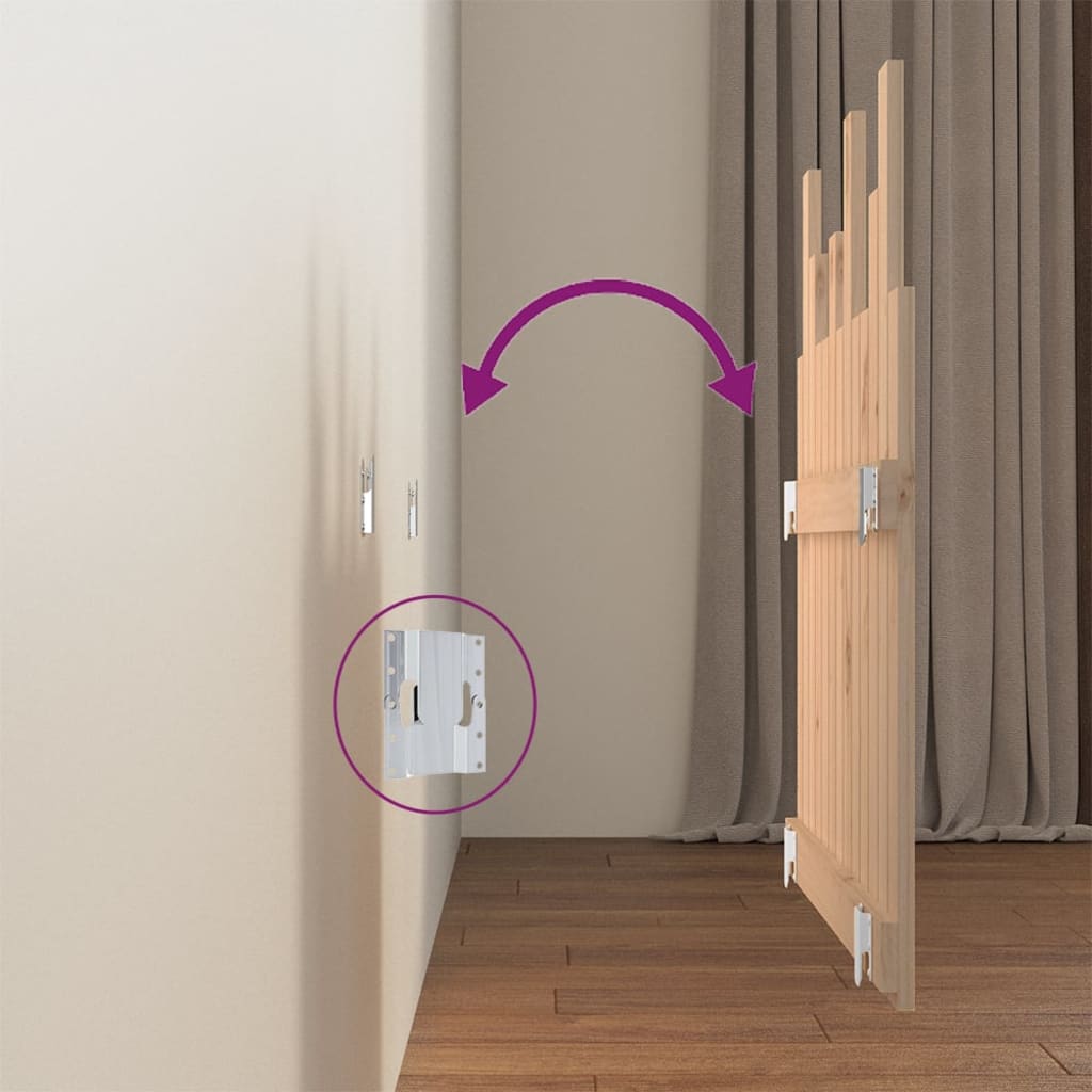 Tête de lit murale 82,5x3x80 cm Bois massif de pin - XIOS