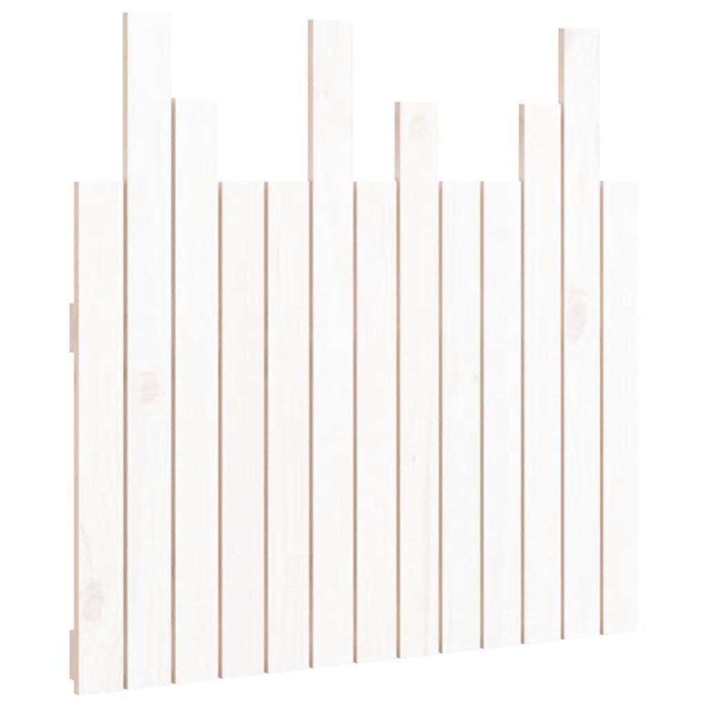 Tête de lit murale Blanc 82,5x3x80 cm Bois massif de pin - XIOS