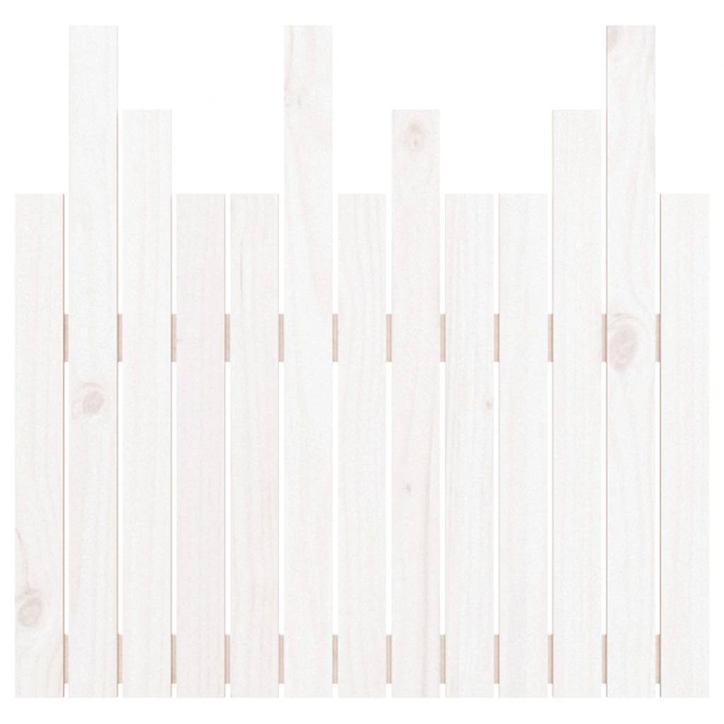 Tête de lit murale Blanc 82,5x3x80 cm Bois massif de pin - XIOS