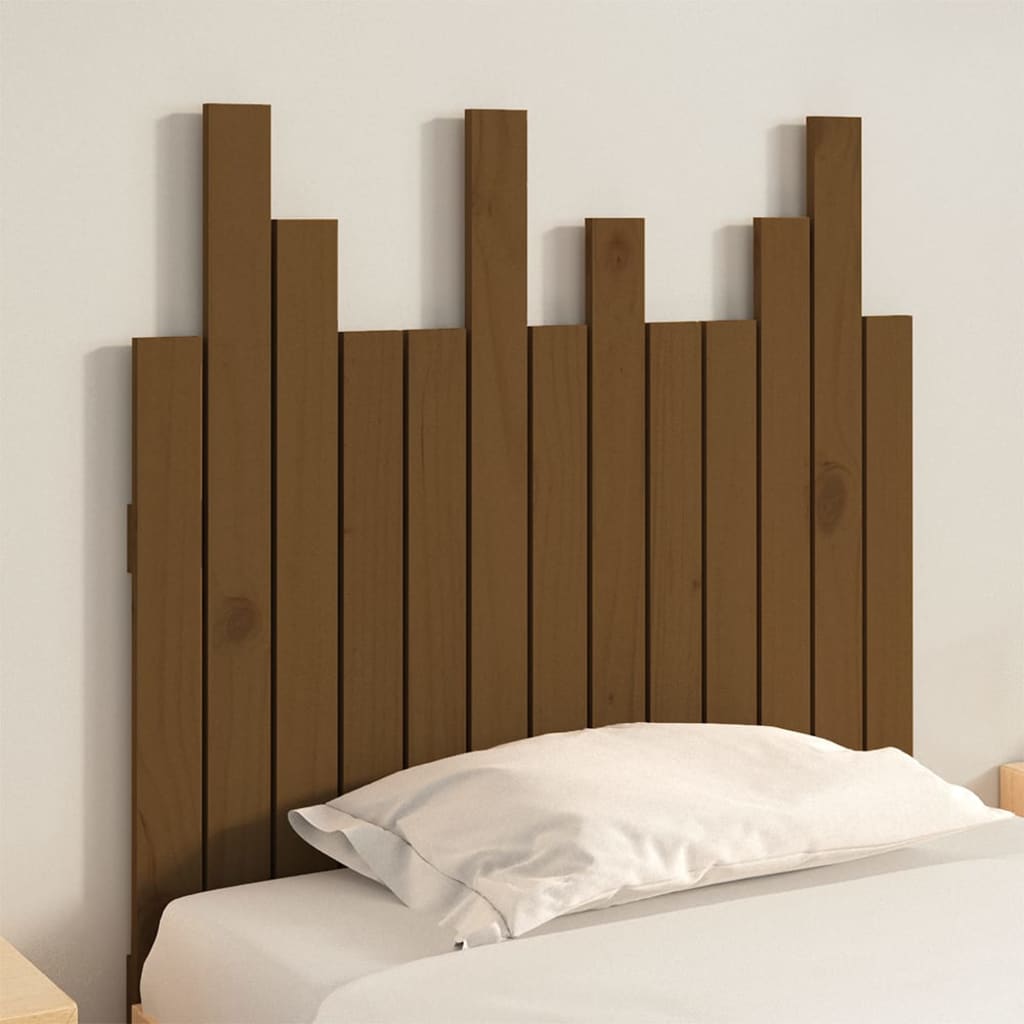 Tête de lit murale Marron miel 82,5x3x80 cm Bois massif de pin - XIOS