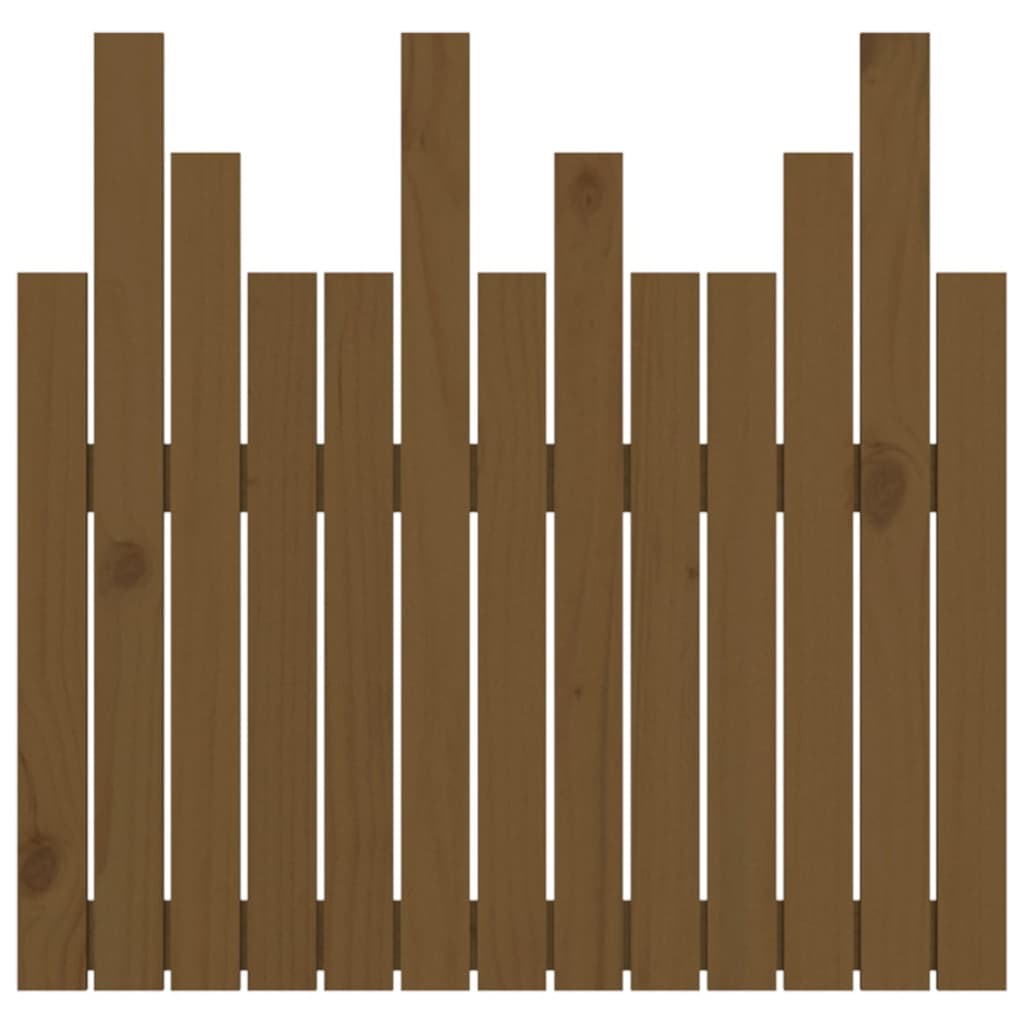 Tête de lit murale Marron miel 82,5x3x80 cm Bois massif de pin - XIOS