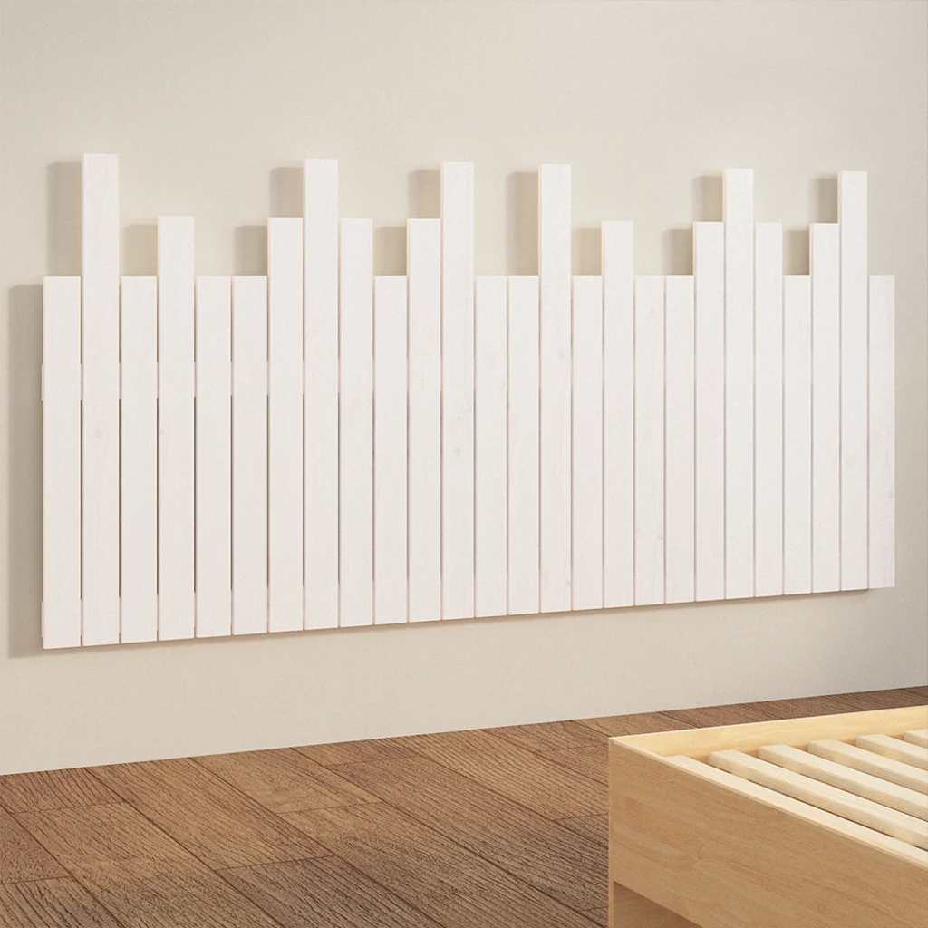 Tête de lit murale Blanc 166x3x80 cm Bois massif de pin - XIOS