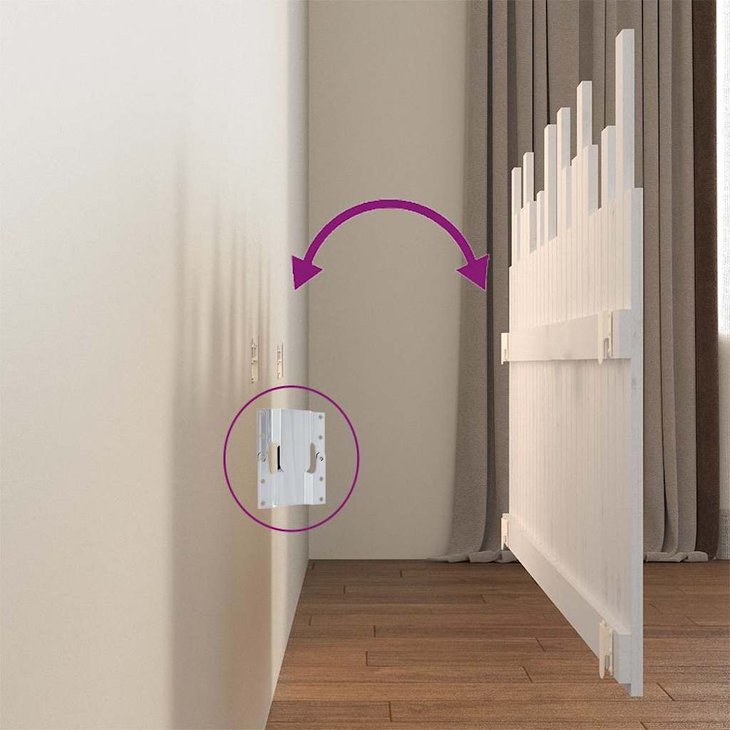 Tête de lit murale Blanc 166x3x80 cm Bois massif de pin - XIOS