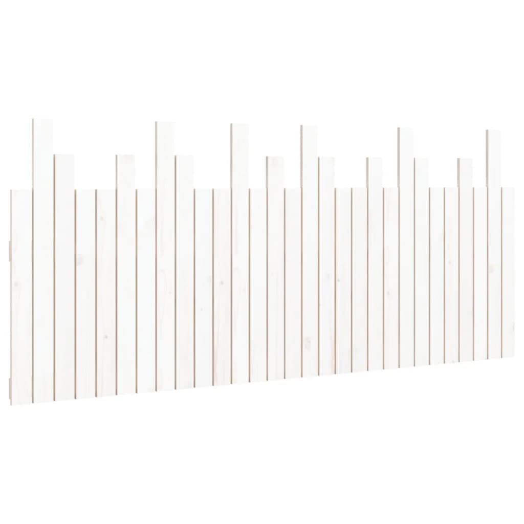Tête de lit murale Blanc 185x3x80 cm Bois massif de pin - XIOS