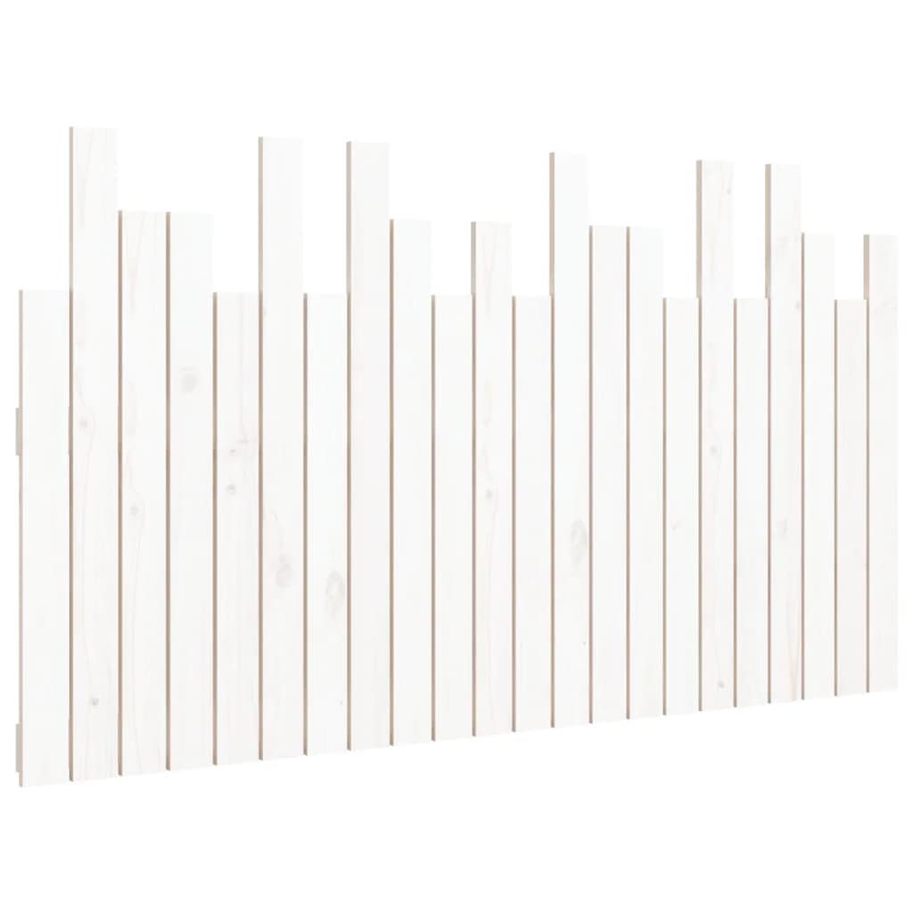Tête de lit murale Blanc 140x3x80 cm Bois massif de pin - XIOS
