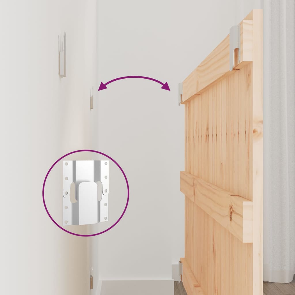 Tête de lit murale 108x3x60 cm Bois massif de pin - XIOS