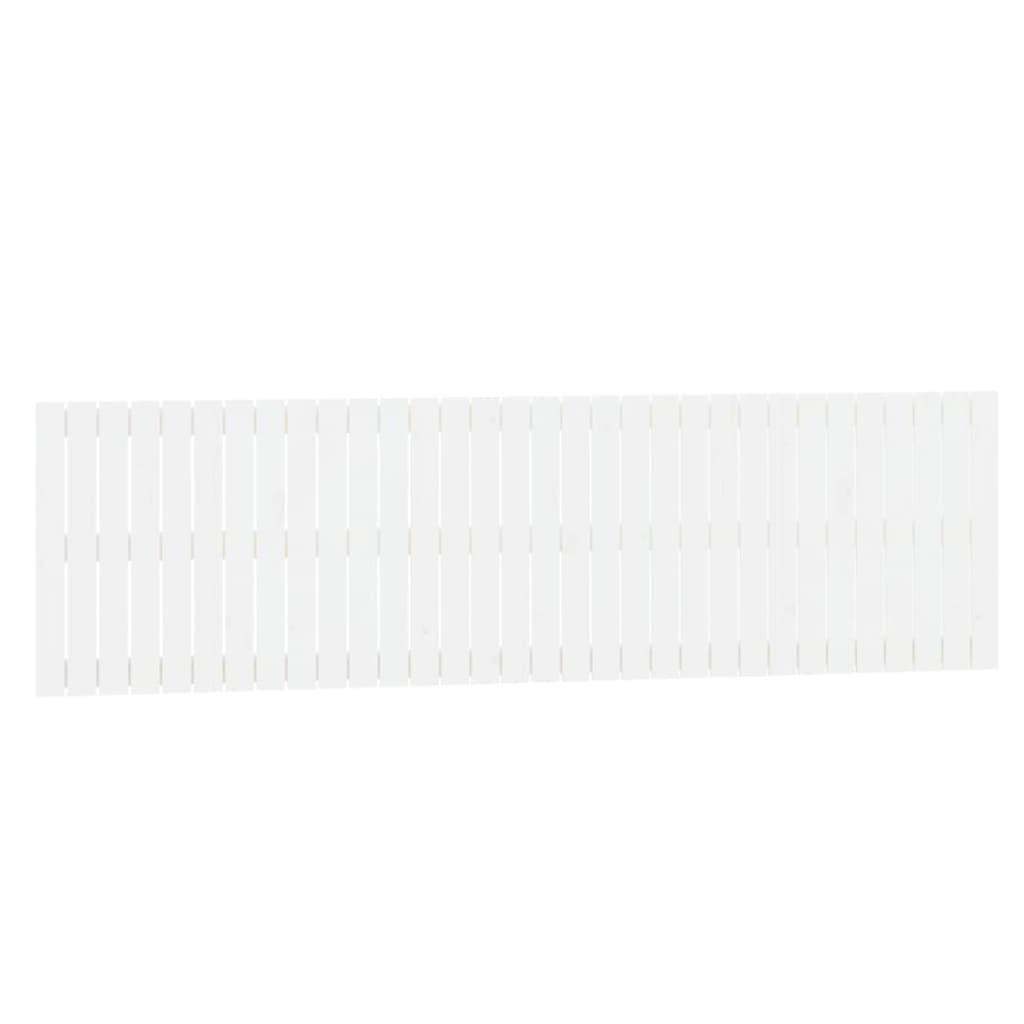 Tête de lit murale Blanc 204x3x60 cm Bois massif de pin - XIOS