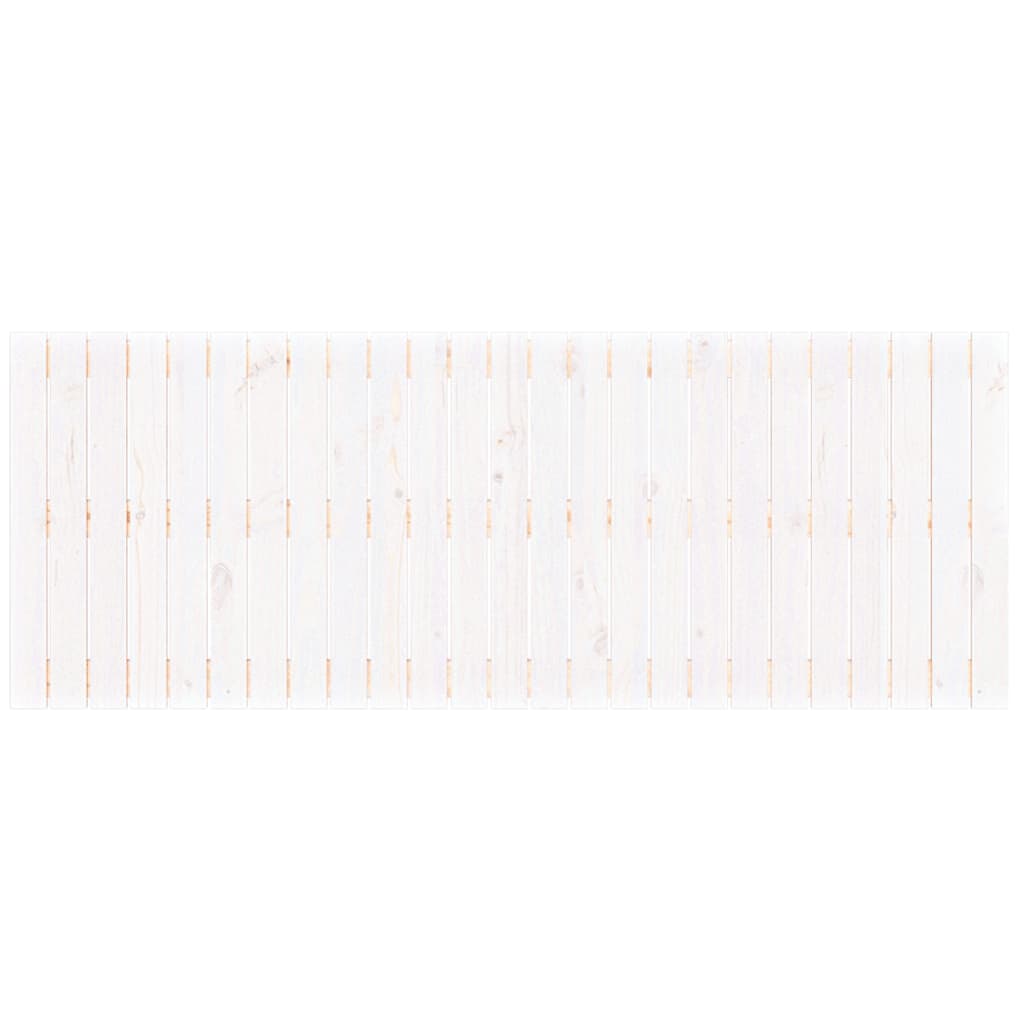 Tête de lit murale Blanc 159,5x3x60 cm Bois massif de pin - XIOS