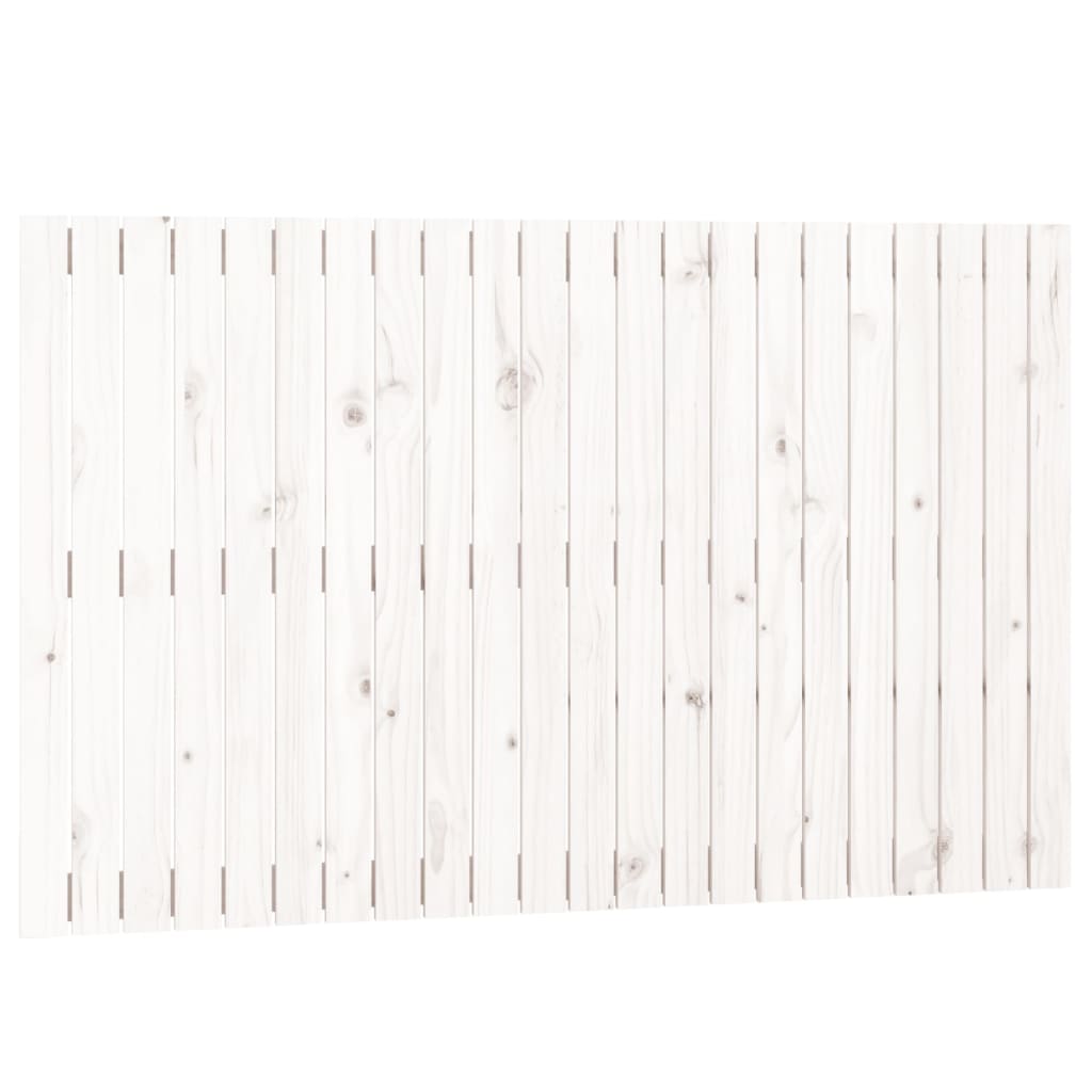 Tête de lit murale Blanc 140x3x90 cm Bois massif de pin - XIOS