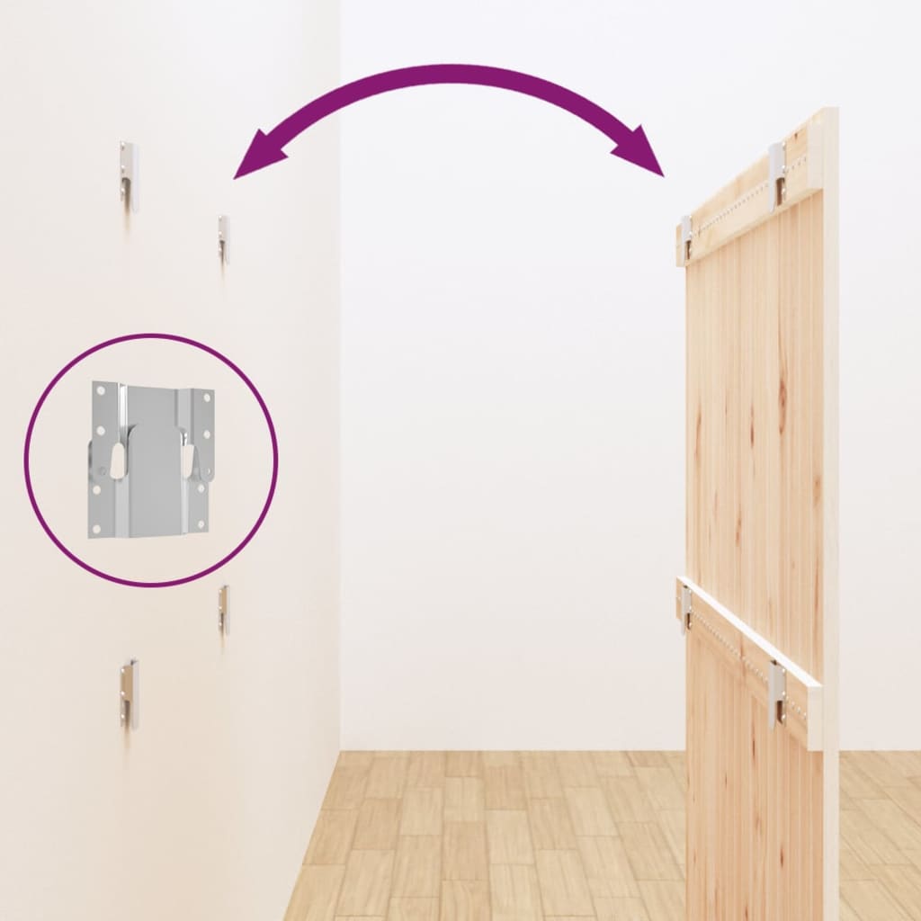 Tête de lit murale Blanc 108x3x110 cm Bois massif de pin - XIOS