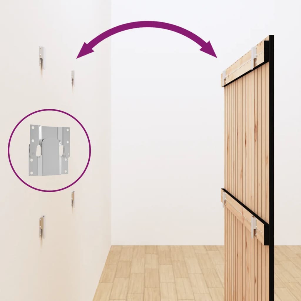 Tête de lit murale Noir 108x3x110 cm Bois massif de pin - XIOS