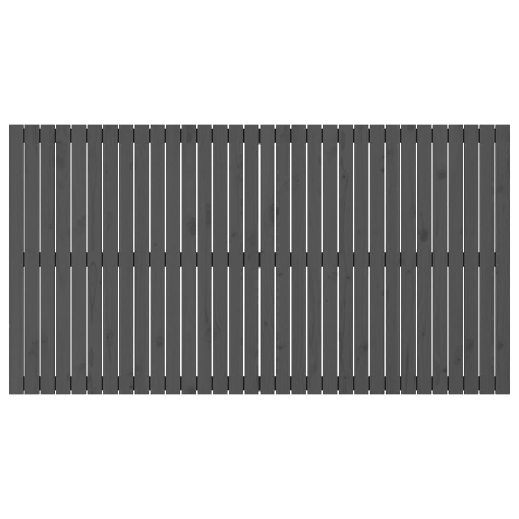 Tête de lit murale Gris 204x3x110 cm Bois massif de pin - XIOS