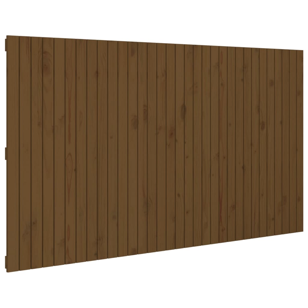 Tête de lit murale Marron miel 204x3x110 cm Bois massif de pin - XIOS