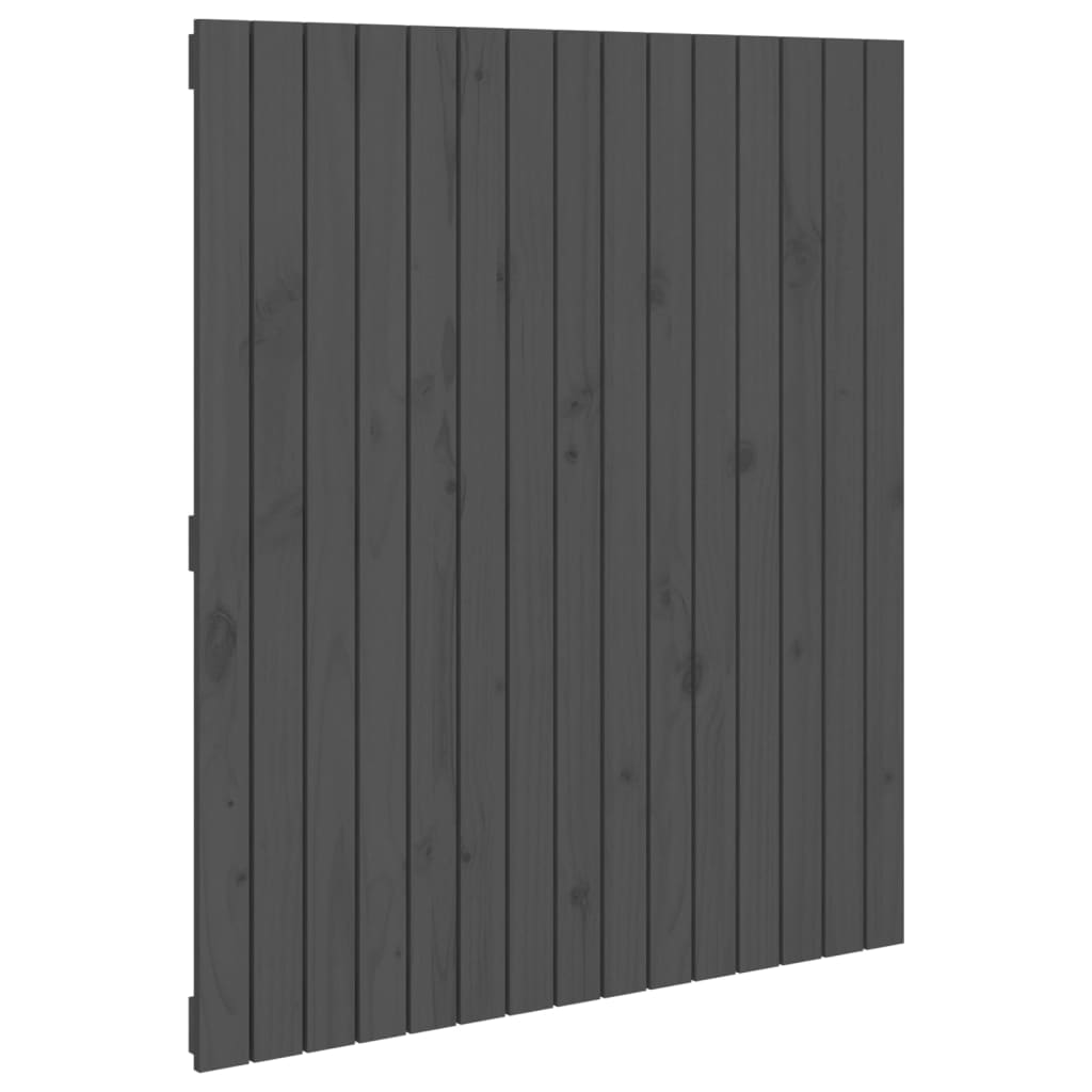 Tête de lit murale Gris 95,5x3x110 cm Bois massif de pin - XIOS