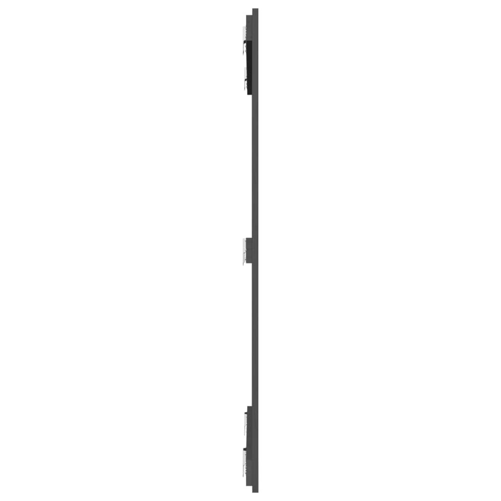 Tête de lit murale Gris 95,5x3x110 cm Bois massif de pin - XIOS