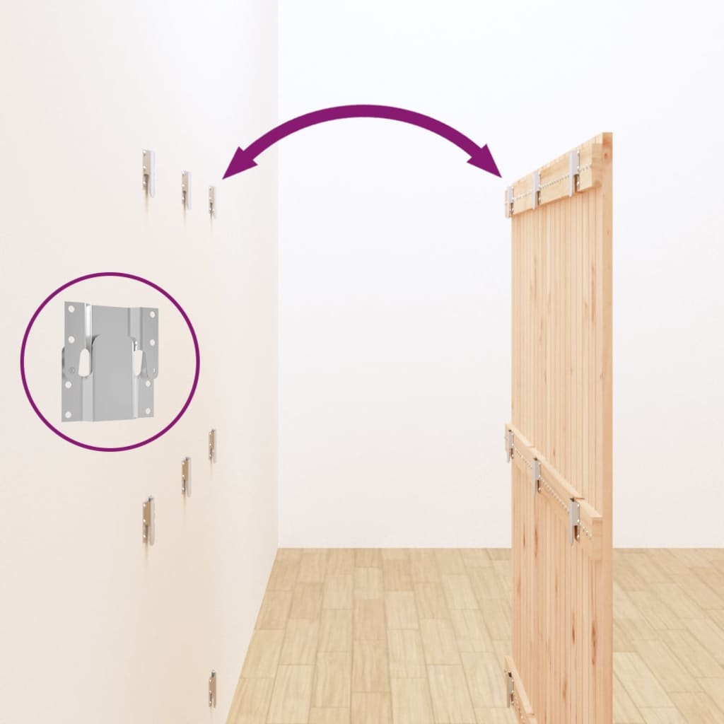 Tête de lit murale 127,5x3x110 cm Bois massif de pin - XIOS