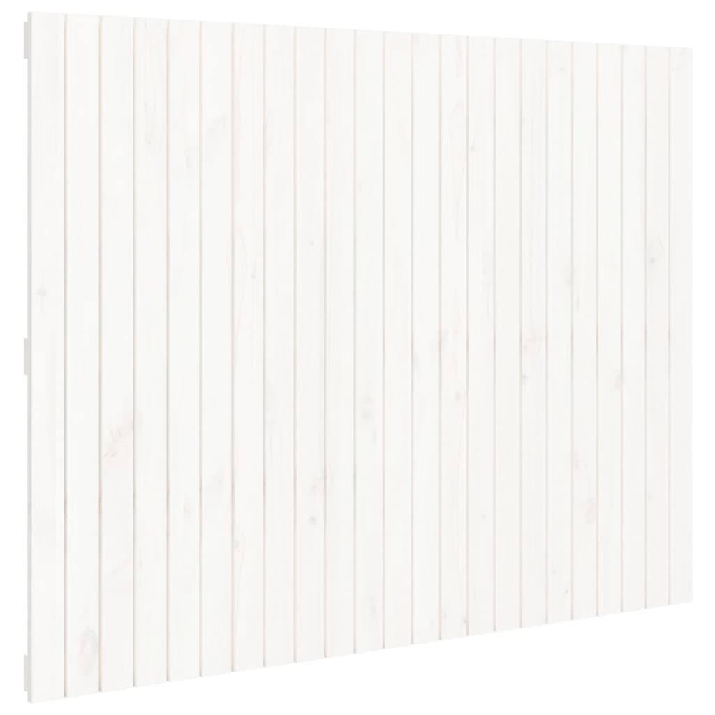Tête de lit murale Blanc 146,5x3x110 cm Bois massif de pin - XIOS