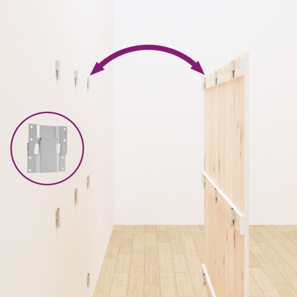 Tête de lit murale Blanc 146,5x3x110 cm Bois massif de pin - XIOS