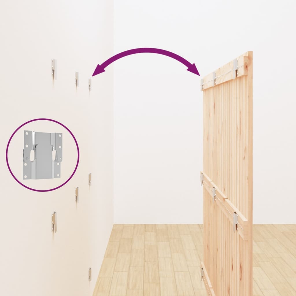 Tête de lit murale 159,5x3x110 cm Bois massif de pin - XIOS