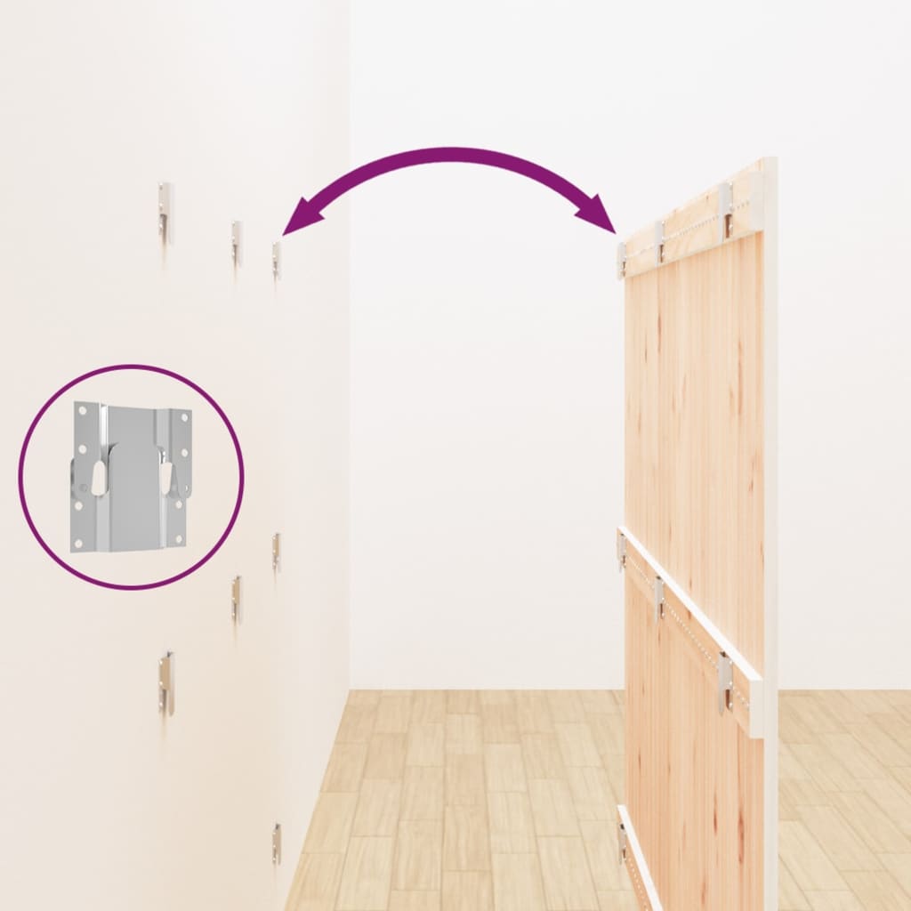 Tête de lit murale Blanc 159,5x3x110 cm Bois massif de pin - XIOS