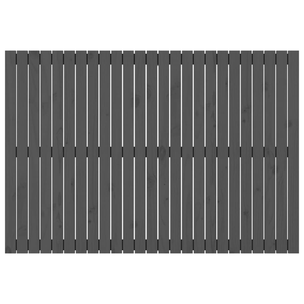 Tête de lit murale Gris 159,5x3x110 cm Bois massif de pin - XIOS