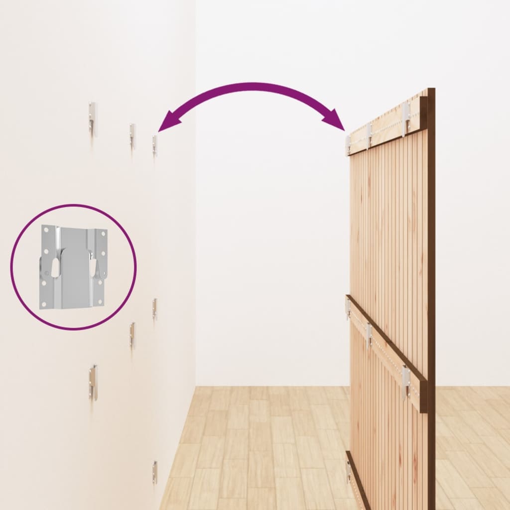 Tête de lit murale Marron miel 159,5x3x110cm Bois massif de pin - XIOS