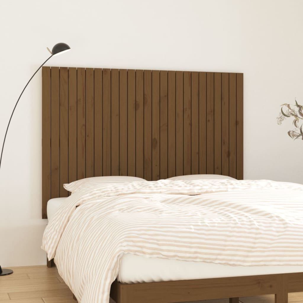 Tête de lit murale Marron miel 159,5x3x110cm Bois massif de pin - XIOS