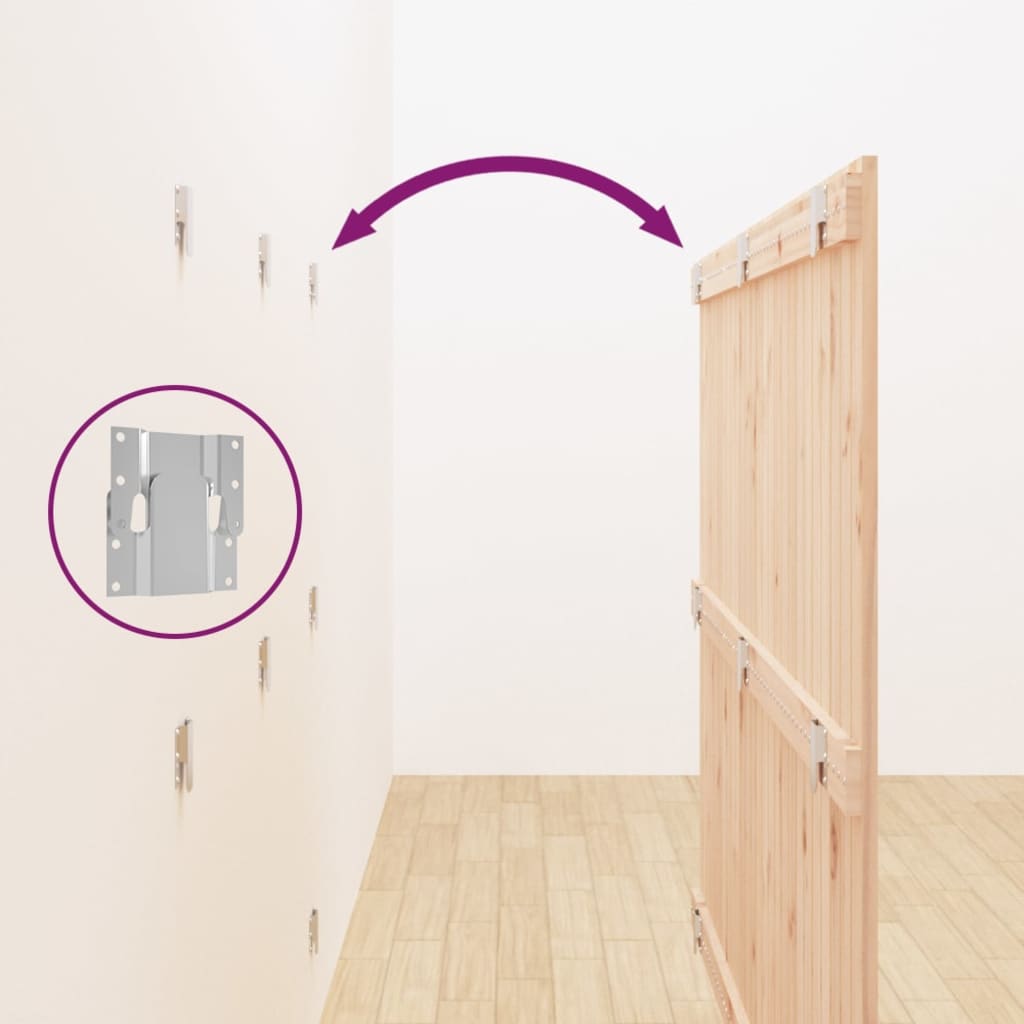 Tête de lit murale 166x3x110 cm Bois massif de pin - XIOS